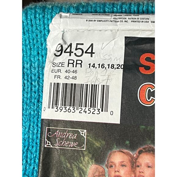 Simplicity 9454 Sewing pattern fairy costume size 14 16 18 20 - Picture 2 of 5